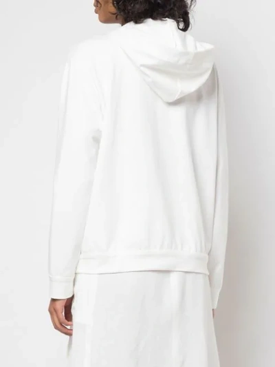 Shop Brunello Cucinelli Zipped Sweater In White