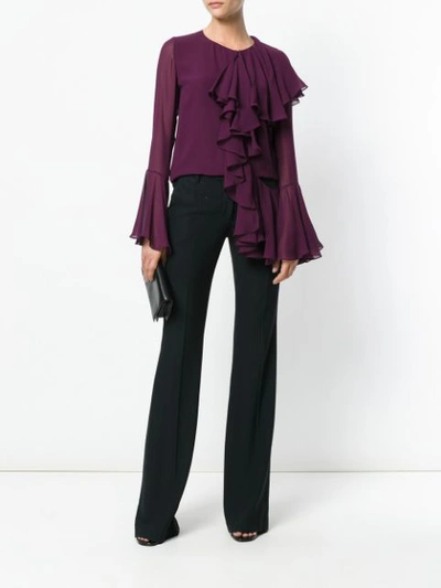 Shop Tom Ford Ruffle Blouse - Pink