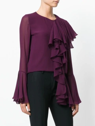 Shop Tom Ford Ruffle Blouse - Pink