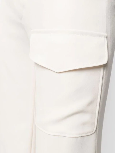 Shop Chloé Flat Pocket Trousers - Neutrals
