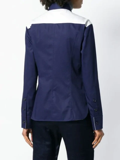 Shop Calvin Klein 205w39nyc Western Style Shirt In Blue