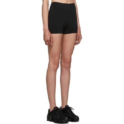 Shop Wone Black Flat Front Shorts