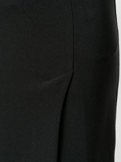 Shop P.a.r.o.s.h Pencil Skirt With Side Slit In Black