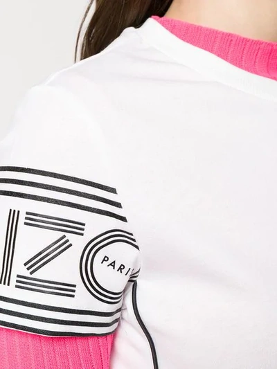 Shop Kenzo White Logo Dress