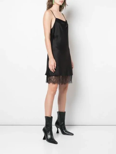 Shop Alice And Olivia Harmony Slip Dress In Black