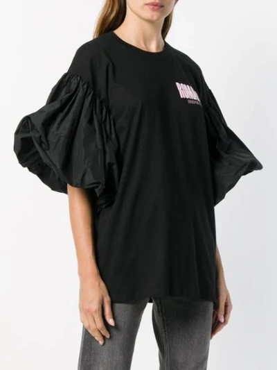 Shop Brognano Balloon Short Sleeves T-shirt - Black