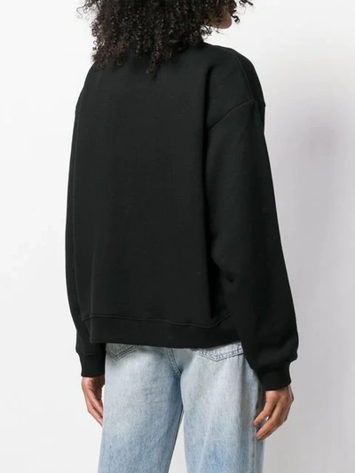 Shop Alanui Embroidered Logo Sweater In Black