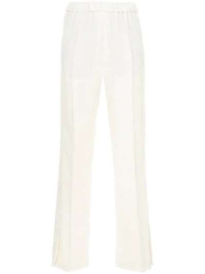Shop Sykes Bootcut Trousers In Cream