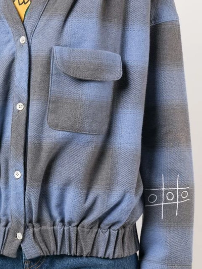 Haculla Plaid Blouse In Blue