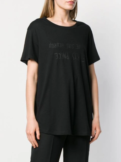 Shop Ann Demeulemeester Printed T-shirt - Black