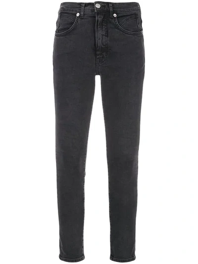 Shop Adaptation Logo Patch Skinny Jeans In Black