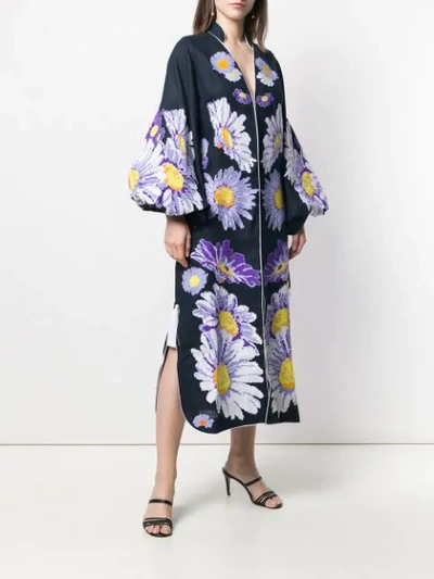 Shop Yuliya Magdych Loves Me Loves Me Not Kaftan In Blue