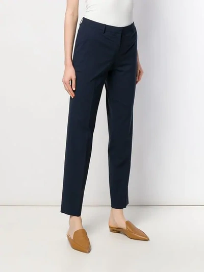 Shop Theory Tailored Slim Cropped Trousers In Blue