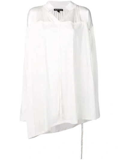 Shop Ann Demeulemeester Panelled Oversized Blouse In White