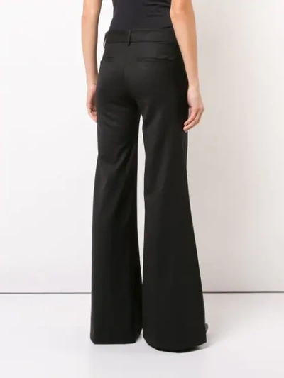 Shop Nili Lotan Flared Trousers In Black