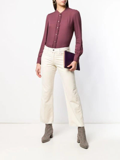 Shop Massimo Alba Cropped Trousers In Neutrals