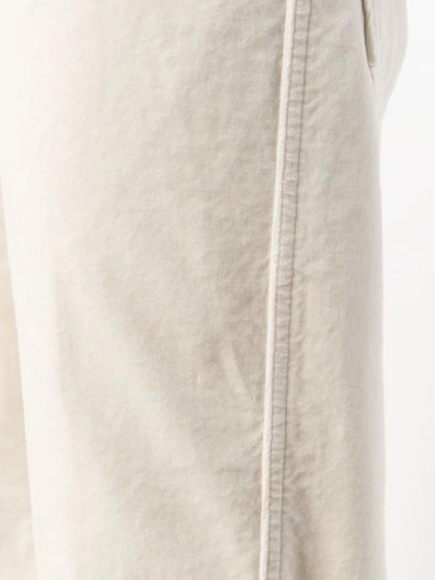 Shop Massimo Alba Cropped Trousers In Neutrals