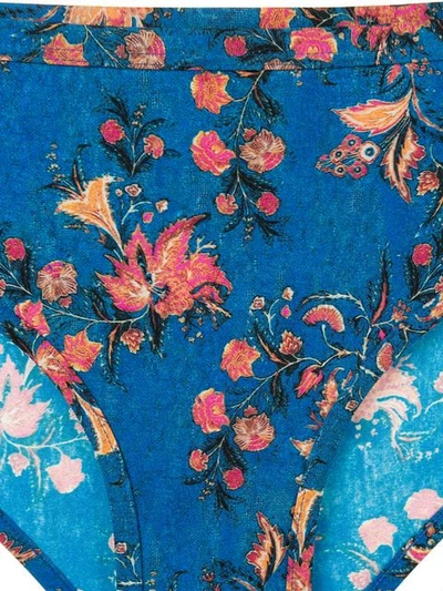 Shop Isabel Marant Floral Briefs In Blue