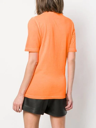 Shop Dsquared2 Logo Print T In Orange