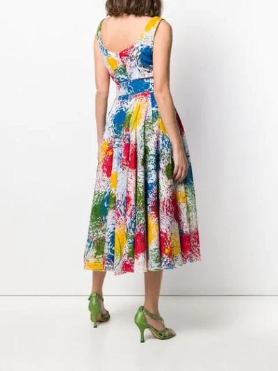 Shop Samantha Sung Aster Dress  - Farfetch In Whitemulti