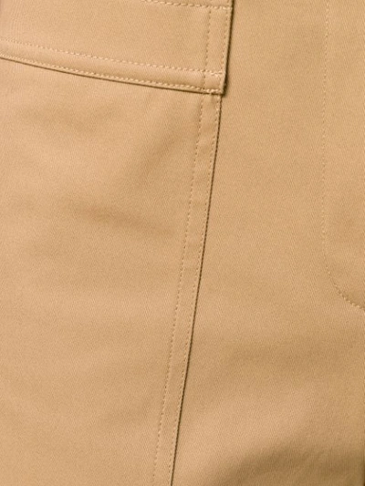 Shop Jil Sander Cropped Wide Leg Trousers In Neutrals
