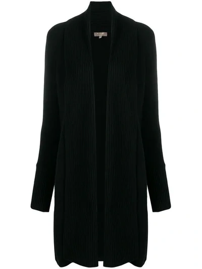 Shop N•peal Vertical Placket Cardi-coat In Black