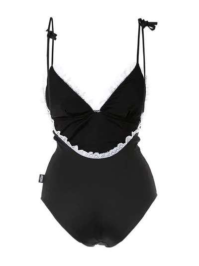 Shop Moschino French Maid Swimsuit - Black