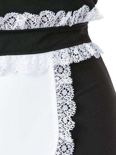 MOSCHINO FRENCH MAID SWIMSUIT - 黑色