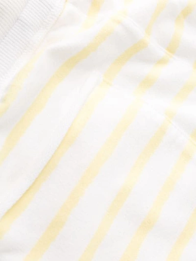 Shop Juvia Striped Track Shorts In White
