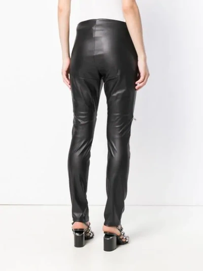 Shop Amen Slim Biker Leggings In Black