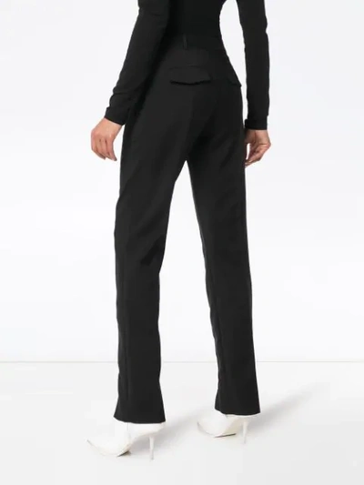 Givenchy Zip Front Detailed Trousers In Black