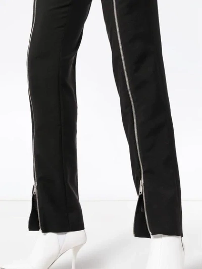 Givenchy Zip Front Detailed Trousers In Black