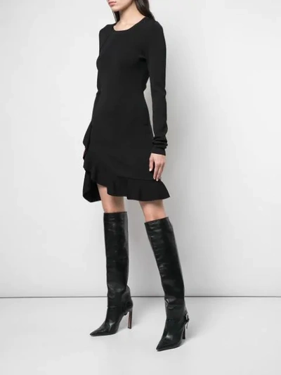 Shop Altuzarra 'mikey' Knit Dress In Black