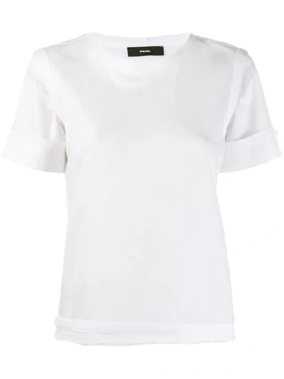 Shop Diesel 't-rock-a' T-shirt In White