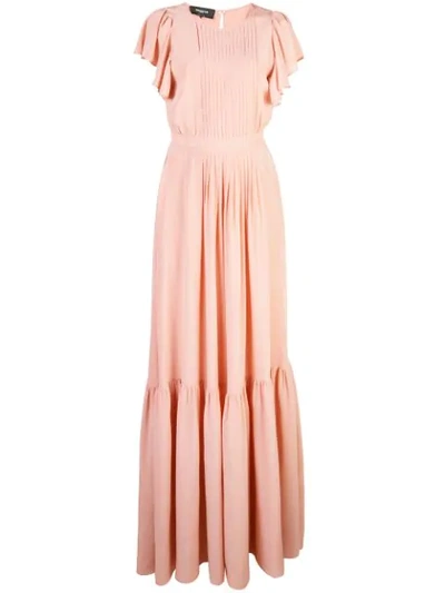 Shop Rochas Onice Ruffle Gown In Pink