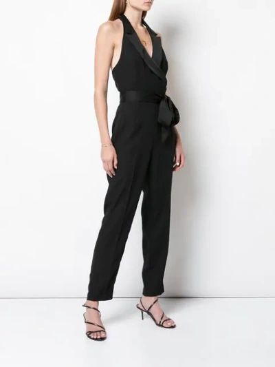 Shop Diane Von Furstenberg Tuxedo Jumpsuit In Black