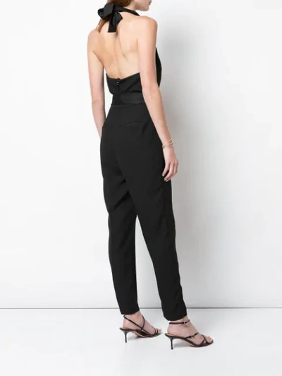Shop Diane Von Furstenberg Tuxedo Jumpsuit In Black