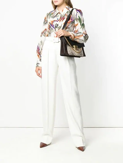 Shop Givenchy Swirl Print Shirt In White