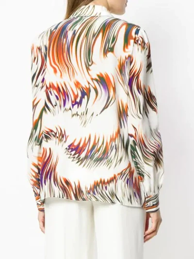 Shop Givenchy Swirl Print Shirt In White