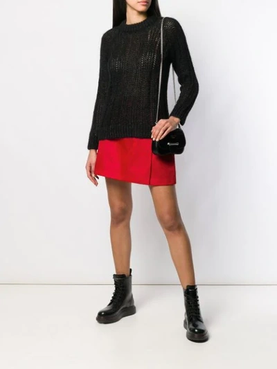 Shop Prada Mini A-line Skirt In Red