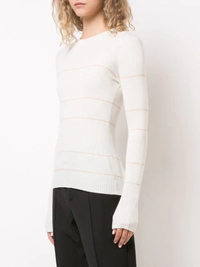 Shop Proenza Schouler Silk Cashmere Knit Crewneck In White