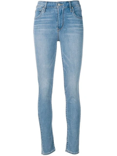 Shop Levi's Mid-rise Skinny Jeans In Blue