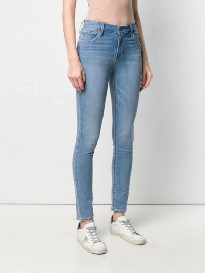 Shop Levi's Mid-rise Skinny Jeans In Blue
