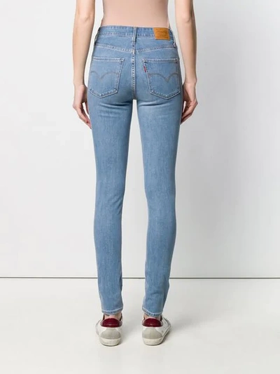 Shop Levi's Mid-rise Skinny Jeans In Blue