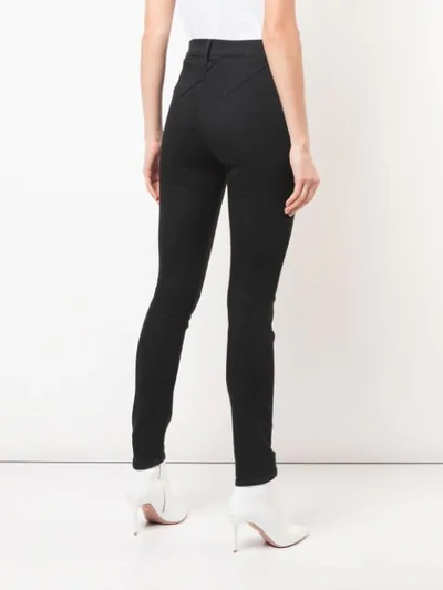 MOTHER HIGH WAISTED SKINNY JEANS - 黑色