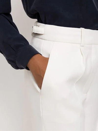 Shop Egrey High Waisted Trousers In White