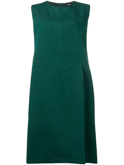 Shop Aspesi Green Shift Dress