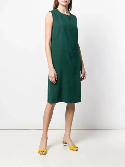 Shop Aspesi Green Shift Dress