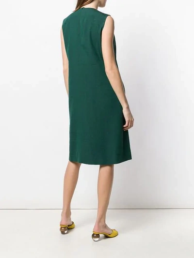 Shop Aspesi Green Shift Dress