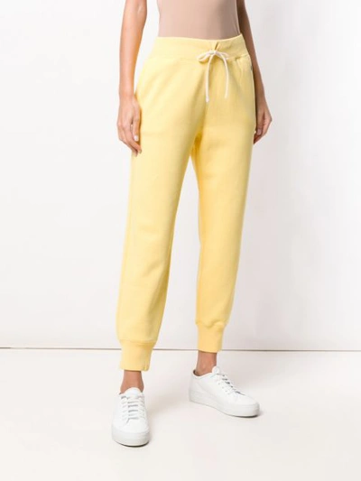 Shop Polo Ralph Lauren Tapered Track Pants - Yellow